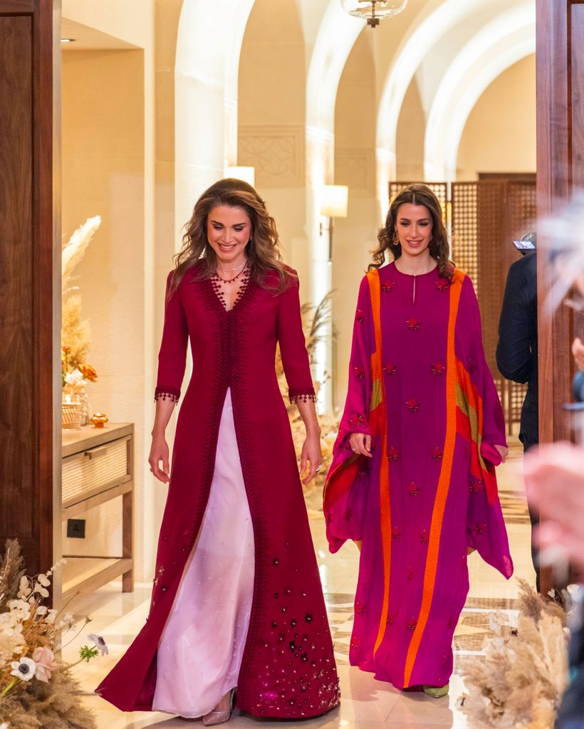 Queen Rania and Princess Rajwa often share style notes