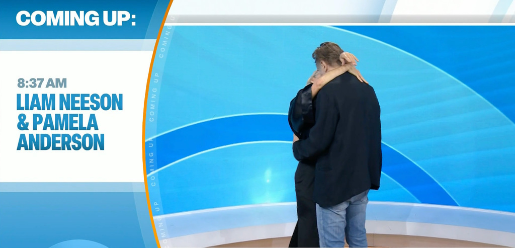Liam et Pamela Kissing Today Show
