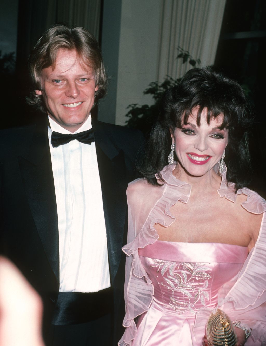 Joan Collins and Husband Peter Holm during Gala Dinner Tribute to Aaron Spelling - October 20,1985