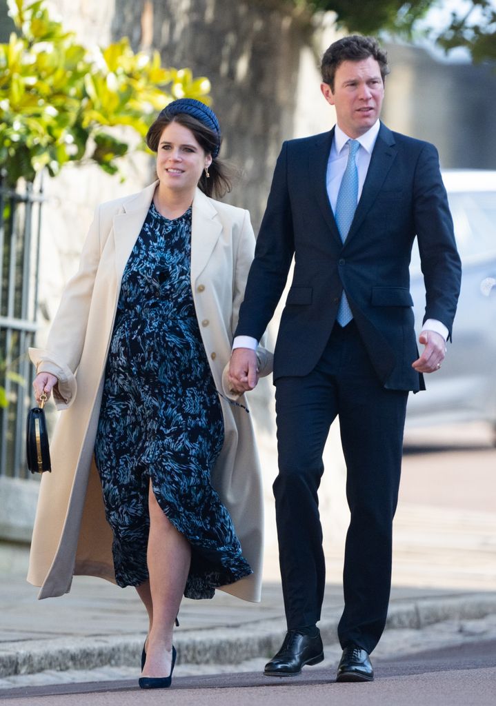 Princess Eugenie looked lovely in blue as she attended the Easter Sunday service