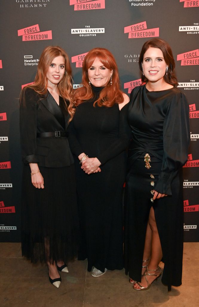 The Princesses and Duchess of York attended The Anti Slavery Collective's inaugural Winter Gala in November