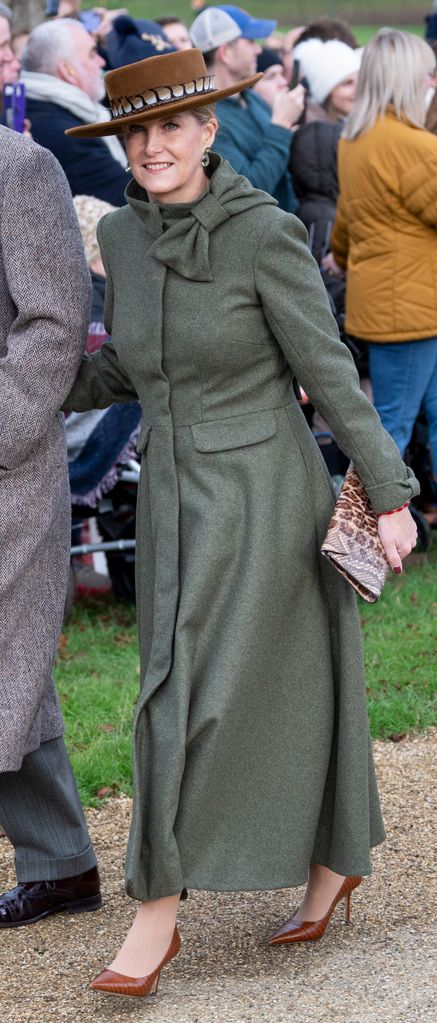 Duchess Sophie wore animal print accessories on Christmas Day