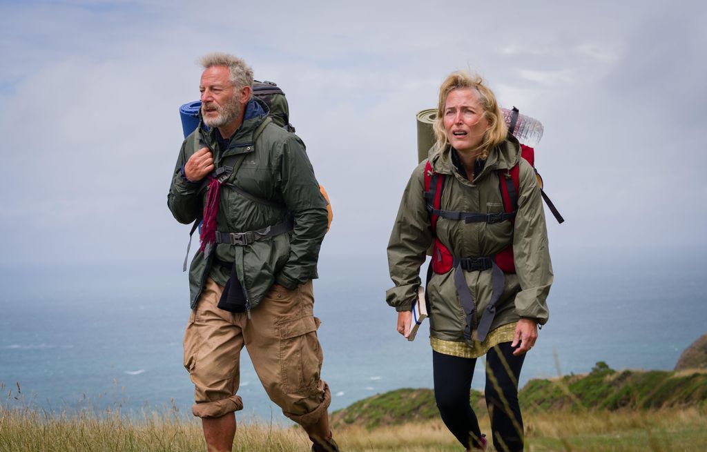 Gillian and Jason play a couple who walked a 630-mile stretch of coastline