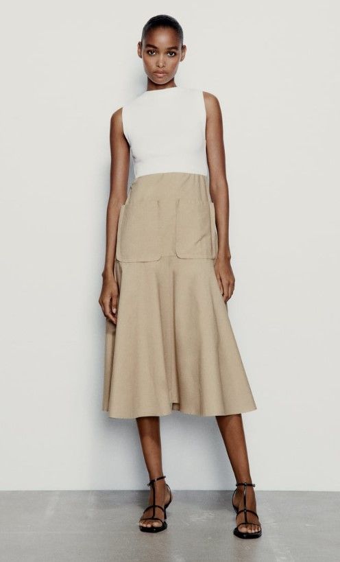 Dress With Matching Pockets - Zara