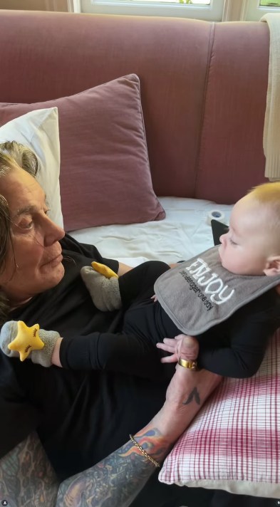 Ozzy Osbourne with grandson Jack