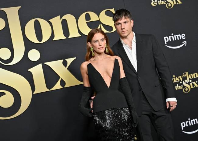 Riley Keough and Ben Smith Petersen at the Daisy Jones and the Six premiere