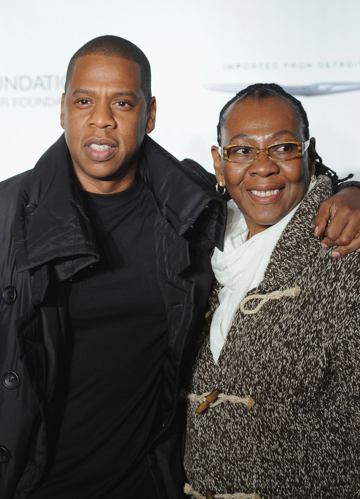 Jay-Z poses with his mother, Gloria Carter during an evening of "Making The Ordinary Extraordinary" hosted by The Shawn Carter Foundation at Pier 54 on September 29, 2011 in New York City