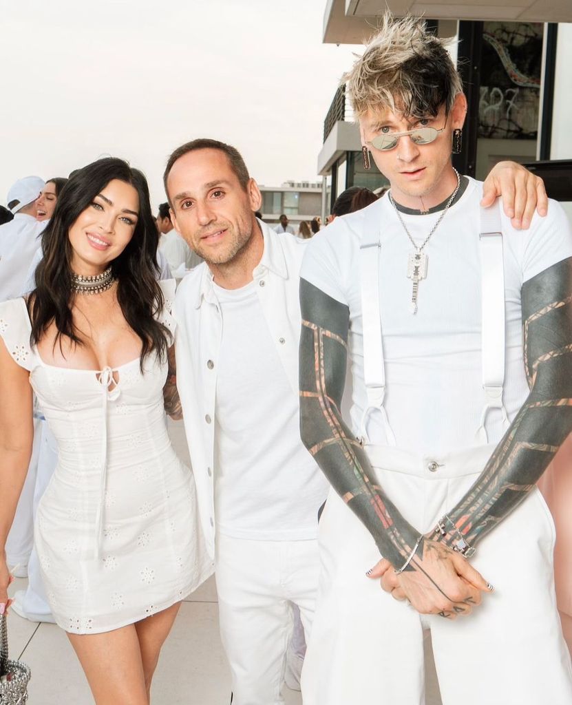 Megan and MGK pose with Michael