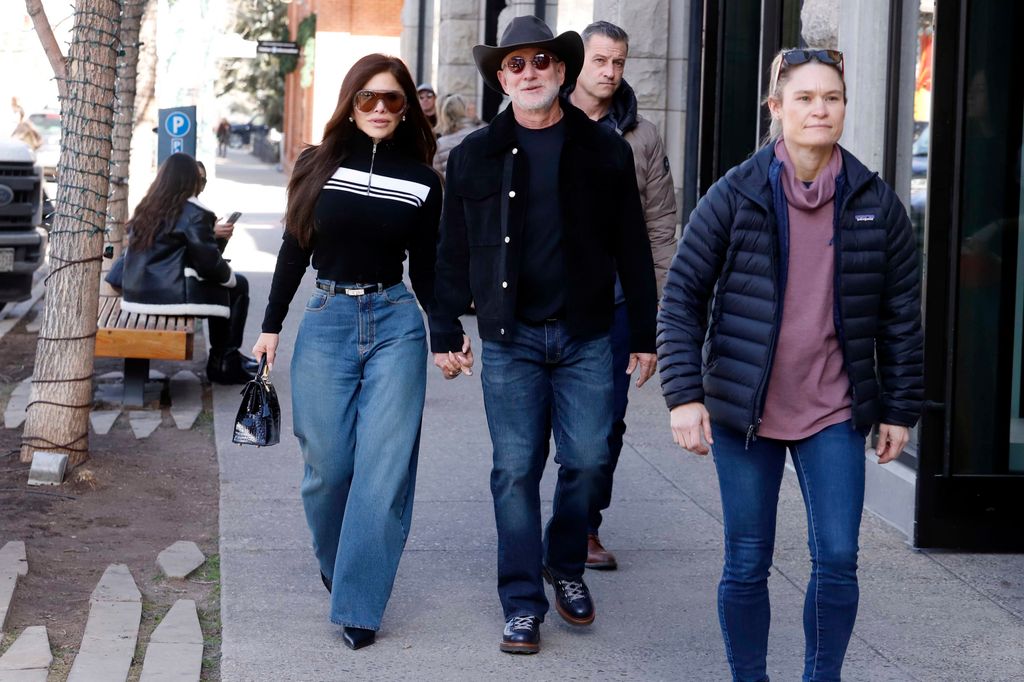 Lauren Sanchez and Jeff Bezos are seen out and about on December 24, 2025 in Aspen, Colorado.