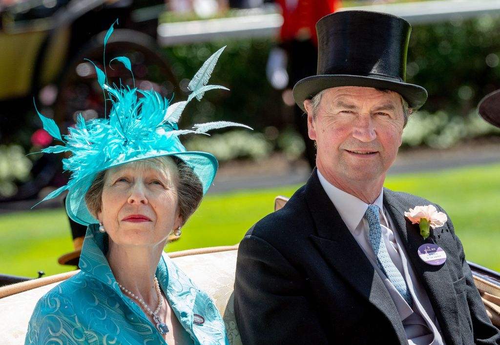 Princess Anne and Sir Timothy Laurence at Royal Ascot 