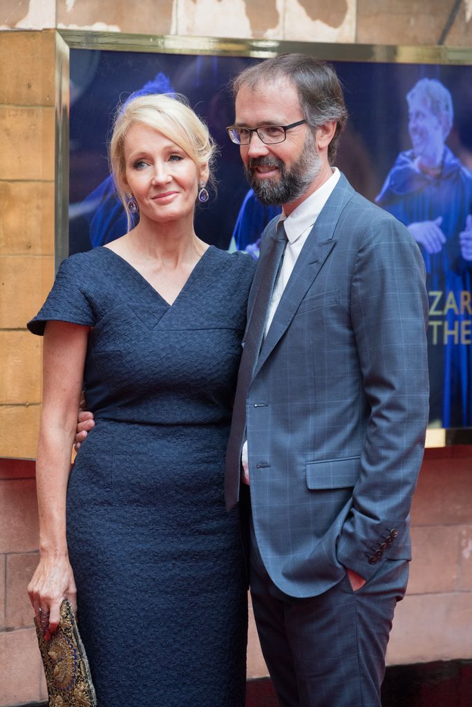 JK Rowling with her second husband, Neil