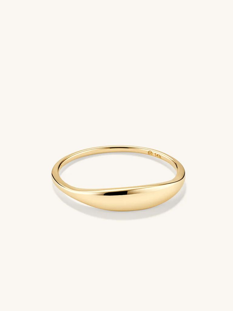 Mejuri Slim Signet Ring