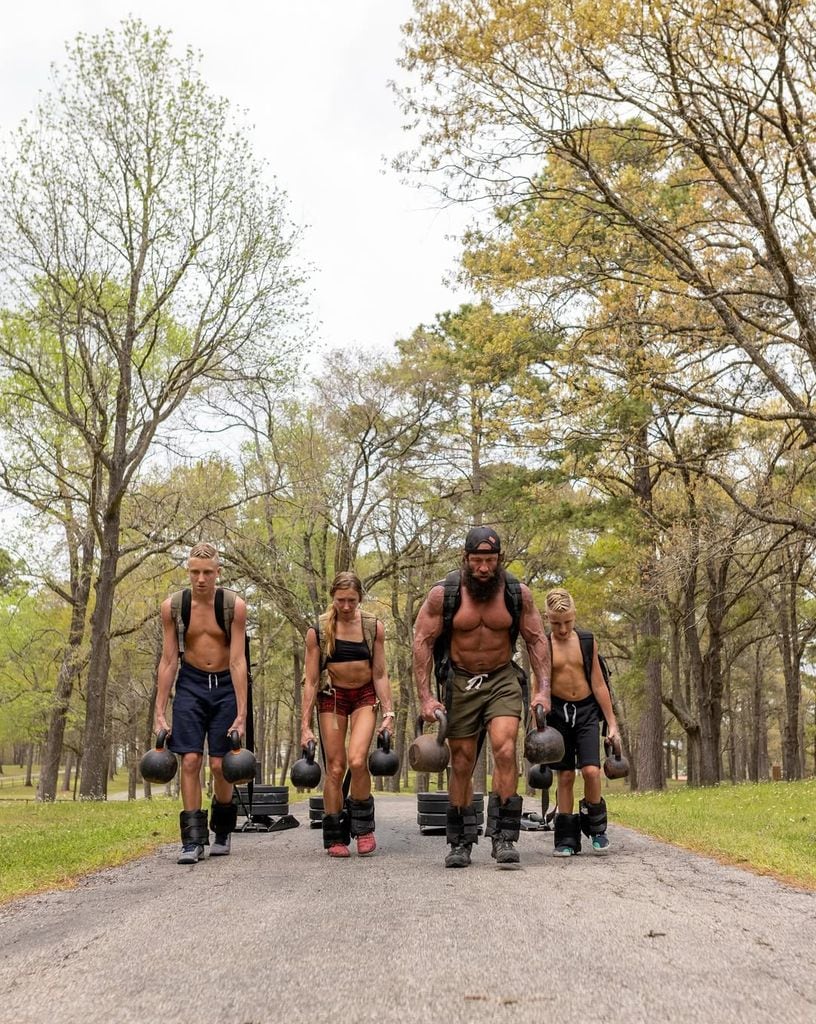 Picture of The Liver King training