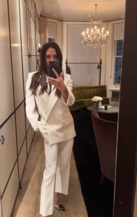 Victoria Beckham recycled her sentimental suit recently