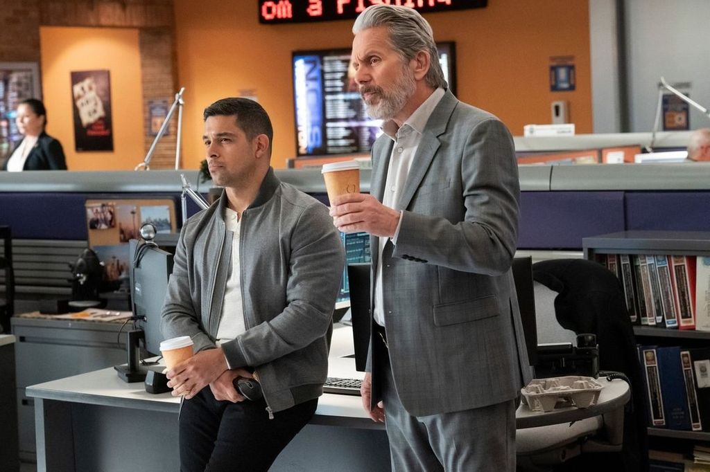 Wilmer Valderrama and Gary Cole in NCIS 