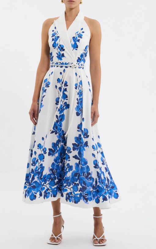 'Anggrek Blues Midi Dress' oleh Rebecca Vallance