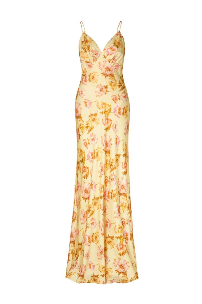 malina yellow floral dress