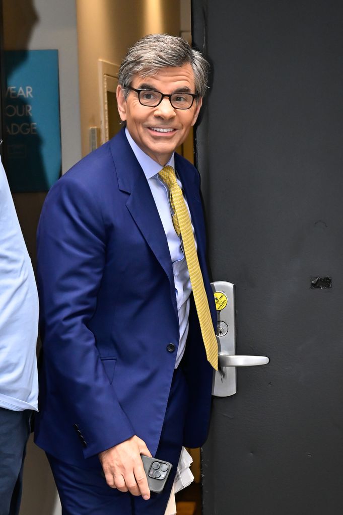 George Stephanopoulos outside the GMA studios 