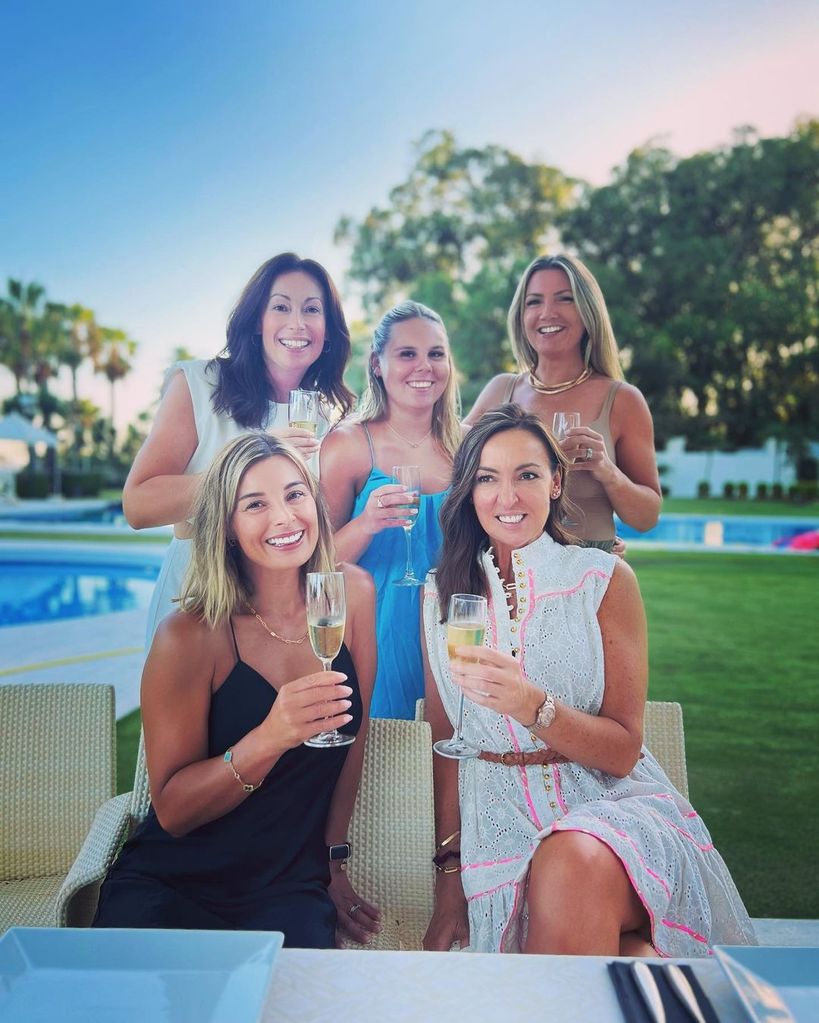 Sally Nugent's birthday celebrations with friends
