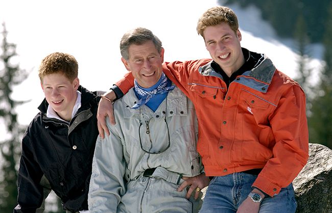 prince charles with sons
