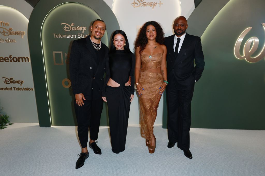 Jason Michael Fordham, Mandie Taketa, Maile Brady and Wayne Brady at The Walt Disney Company 2024 Emmy Awards Celebration held at The Music Center on September 15, 2024 in Los Angeles, California