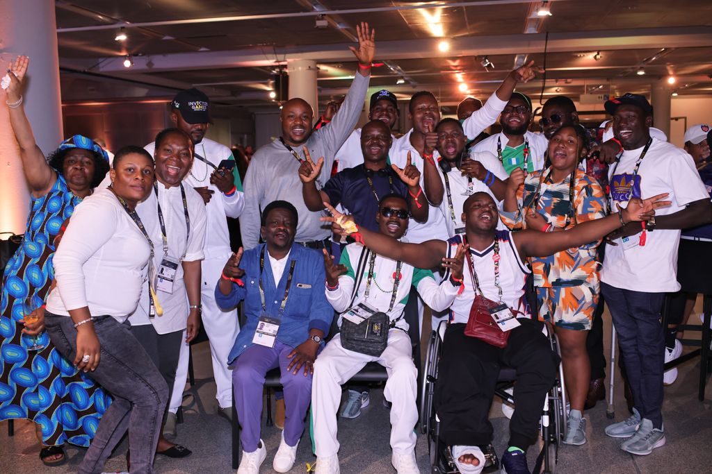 Guests of Team Nigeria attend the Friends @ Home Event at the Station Airport during day three of the Invictus Games