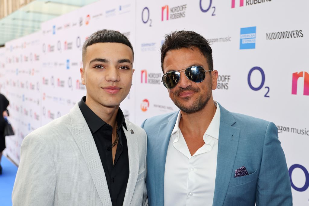 Peter Andre and his son Junior 