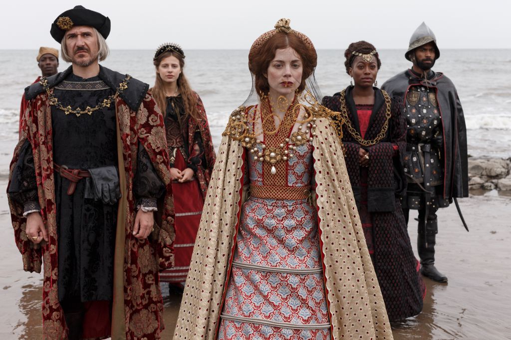 Daniel Cerqueira (De Fuensalida), Nadia Parkes (Rosa), Charlotte Hope (Catherine), Stephanie Levi-John (Lina), Aaron Cobham (Oviedo) - The Spanish Princess