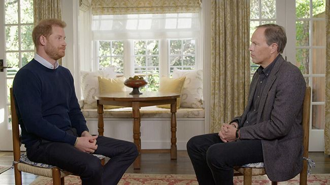 Prince Harry and Tom Bradby during their interview