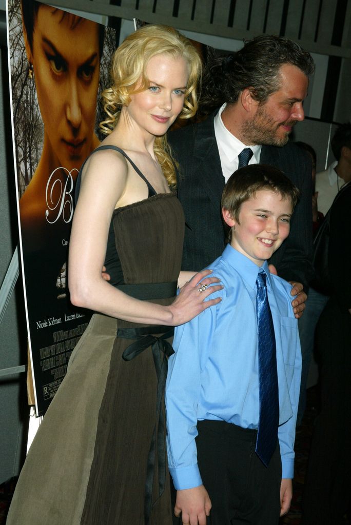 Nicole Kidman and Cameron Bright during the Birth New York premiere 