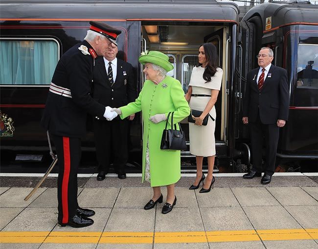 queen meghan royal train 2018