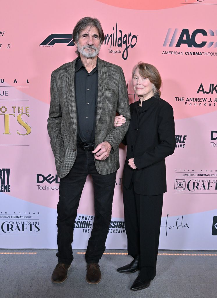 Jack Fisk and Sissy Spacek attend the American Cinematheque's 5th Annual Tribute to the Crafts at The Egyptian Theatre Hollywood on January 16, 2026 