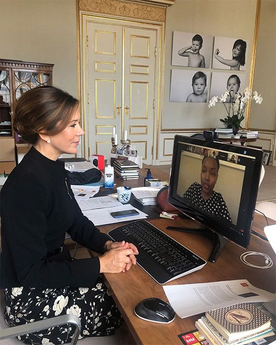 Crown Princess Mary home office
