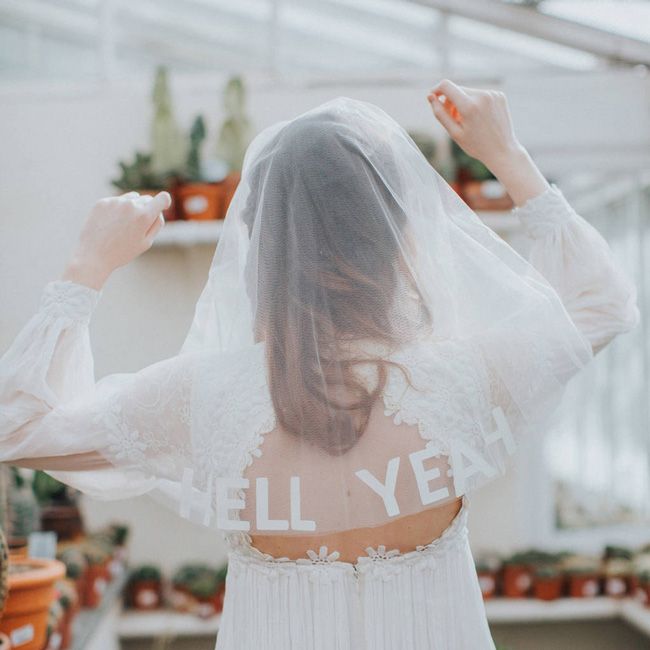 A Glorious Wedding Veil Covering The Face