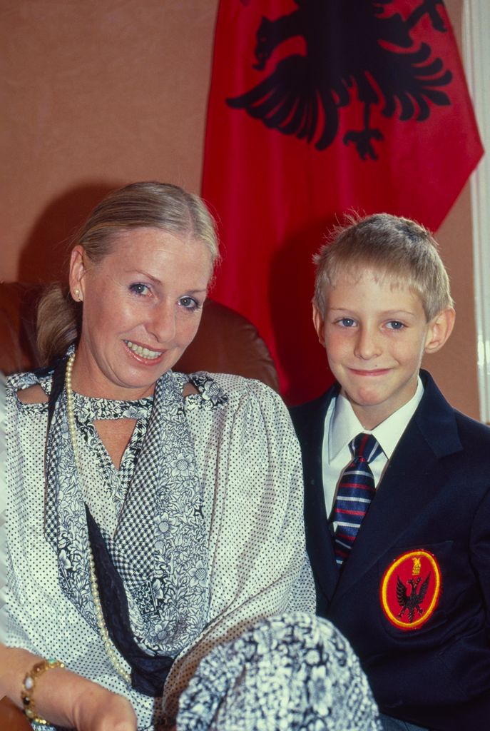 Susan Cullen-Ward with son Prince Leka