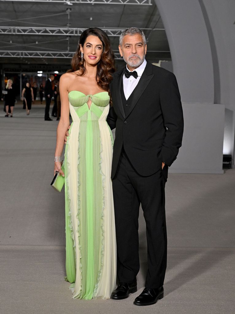 Amal Clooney and George Clooney attend the 2nd Annual Academy Museum Gala at Academy Museum of Motion Pictures on October 15, 2022 in Los Angeles, California.