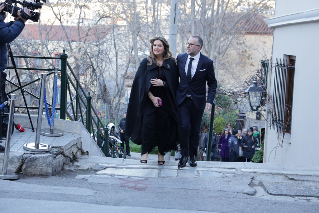 Prince Nikolaos of Greece and Chrysi Vardinogianni's wedding guests arrive