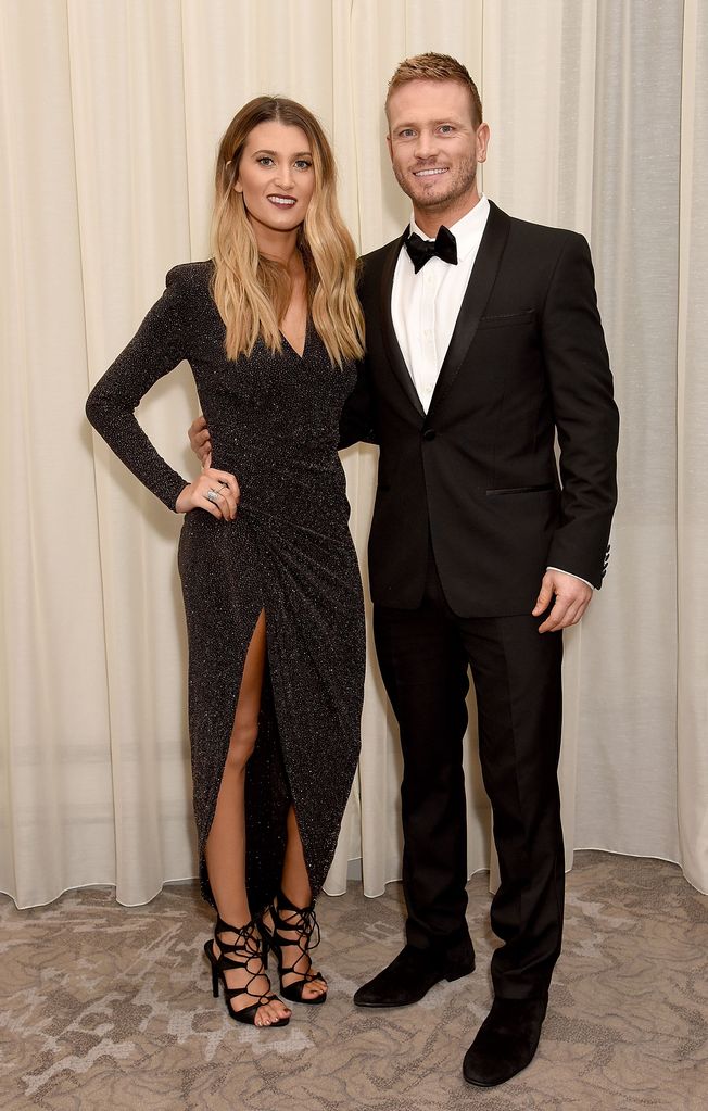 Charley Webb and Matthew Wolfenden attend the Pride of Britain Awards in Partnership with TSB at The Grosvenor House Hotel on October 31, 2016