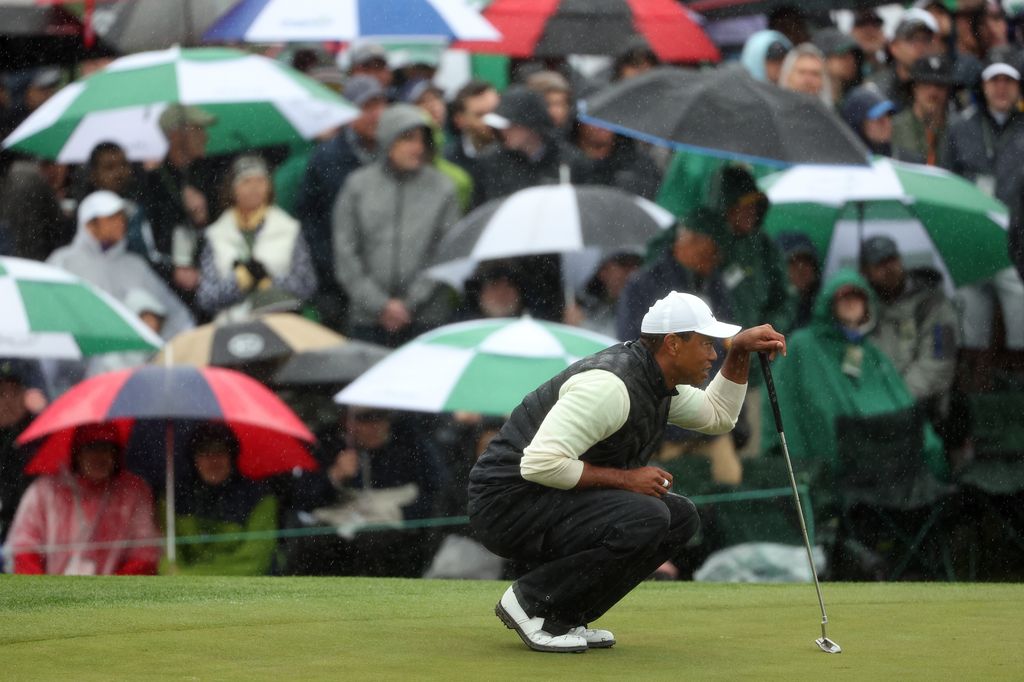 Tiger Woods during Round Two of the 2023 Masters Tournament