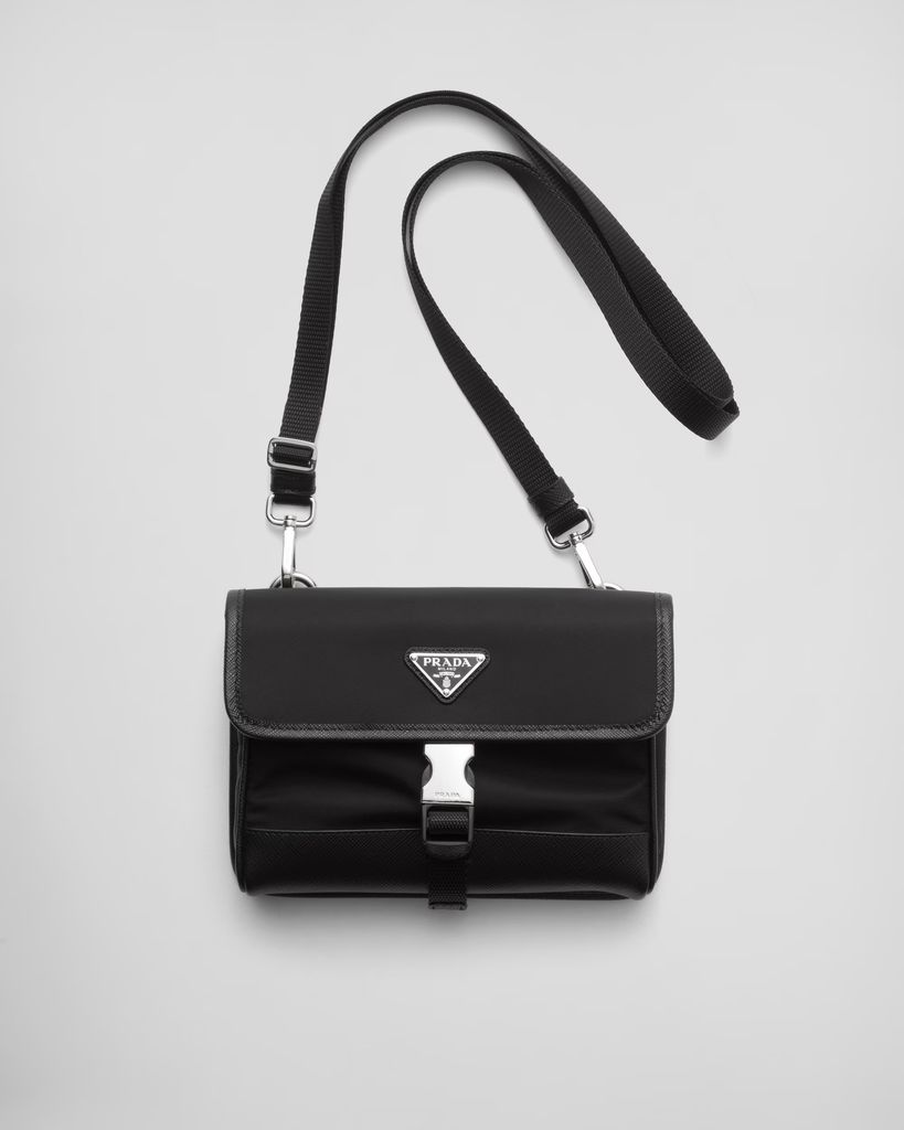 Re-Nylon and Saffiano leather smartphone case
 prada