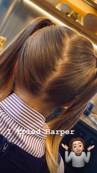 harper beckham hair