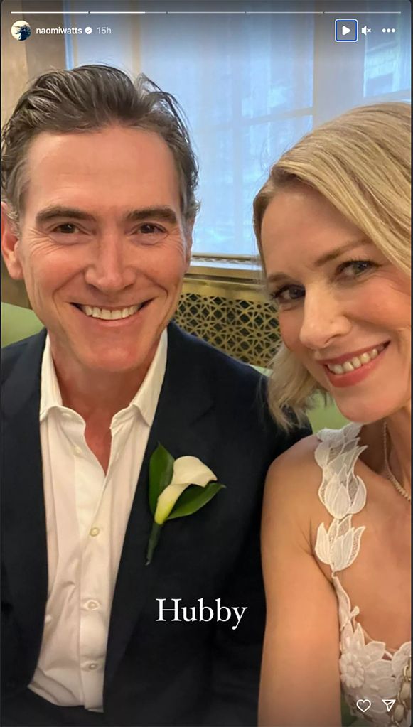 Naomi and Billy's behind the scenes pics from their secret wedding