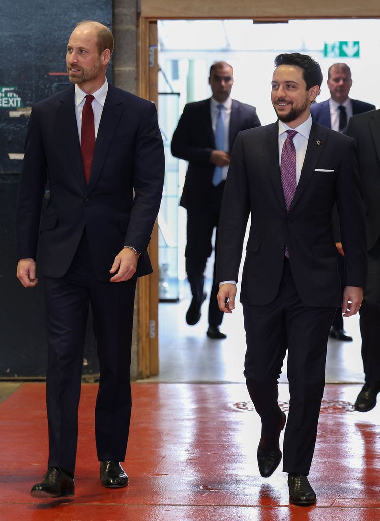 Prince William and Crown Prince Hussein at RAF Benson