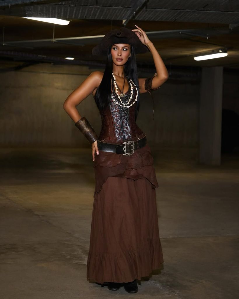 Maya Jama dressed in pirate costume