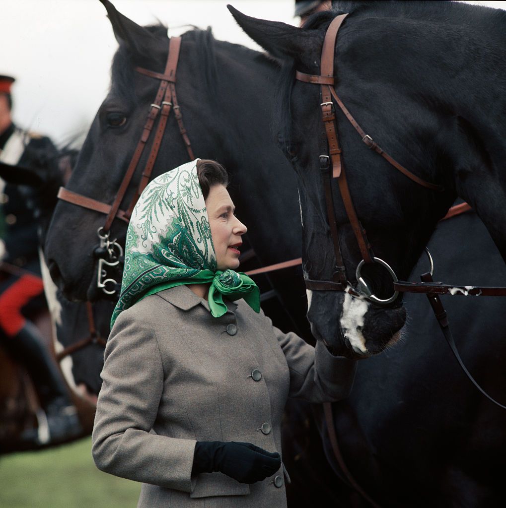 Queen Elizabeth II at the Royal Windsor Horse Show, May 1968. (Photo by Tim Graham/Fox Photos/Hulton Archive/Getty Images)
