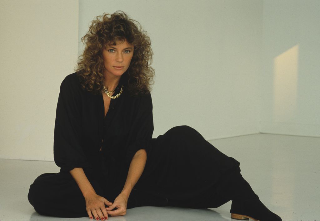 Jacqueline at a photo shoot for Vogue in 1981