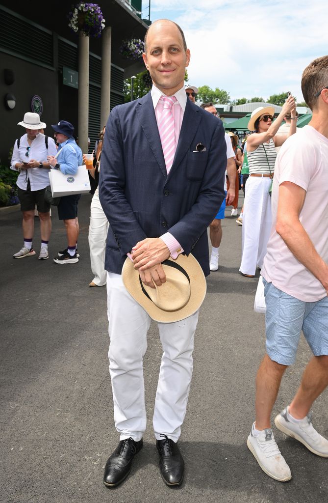 Lord Frederick Windsor attends day two of Wimbledon
