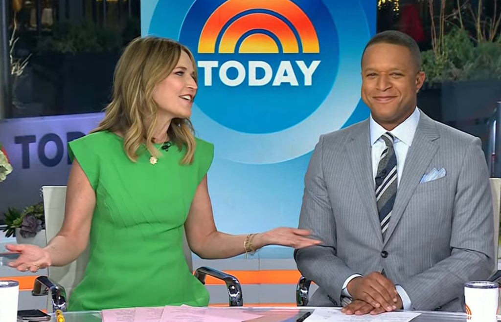 Savannah Guthrie and Craig Melvin on the Today Show, January 27, 2025