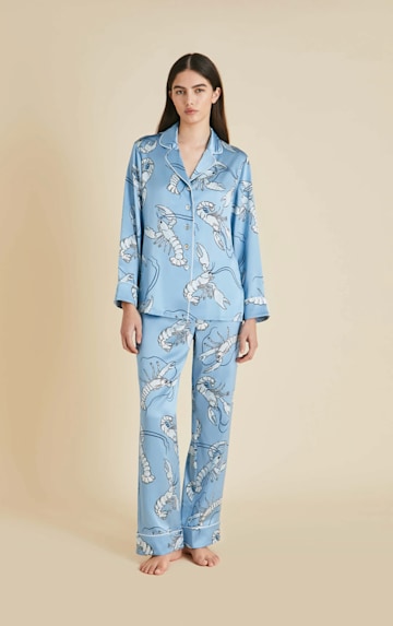 Lila Poseidon Blue Lobster Pyjamas