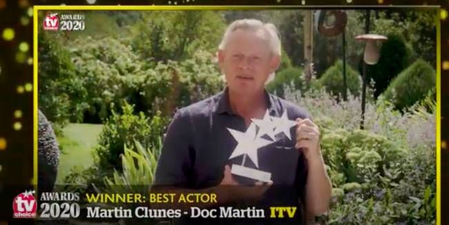 martin clunes tv choice award